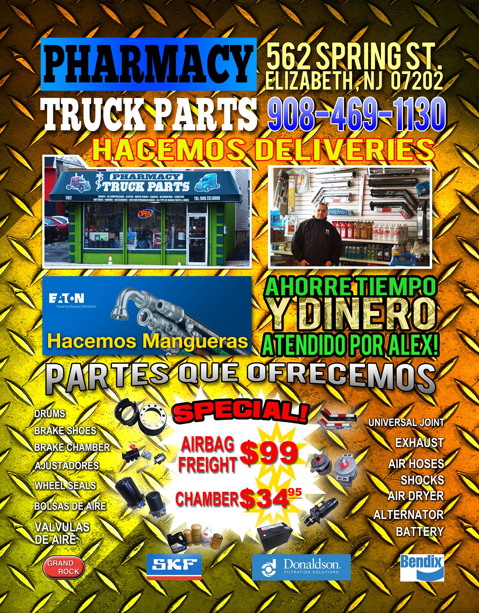 We deliver truck parts